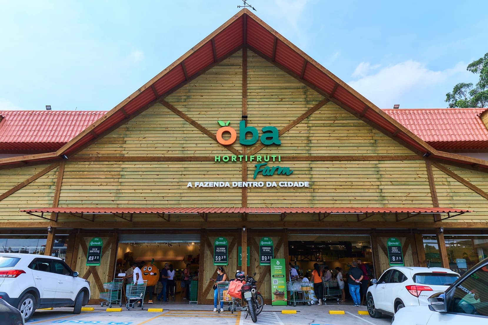 Imagem de uma loja do Oba Hortifruti Farm